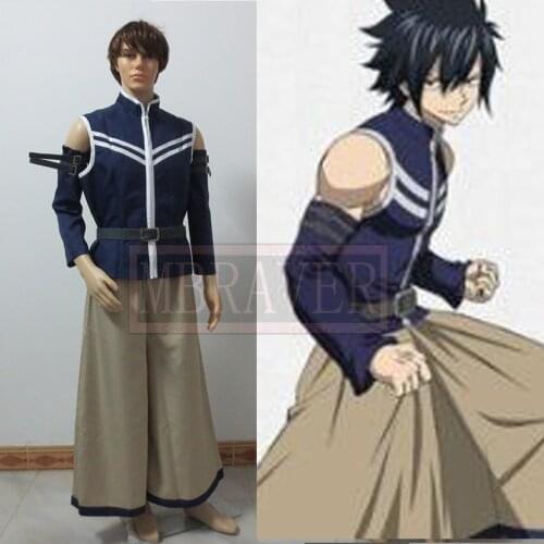 FAIRY TAIL Gray Fullbuster cosplay Japanese anime Costumes Custom Made Any Size