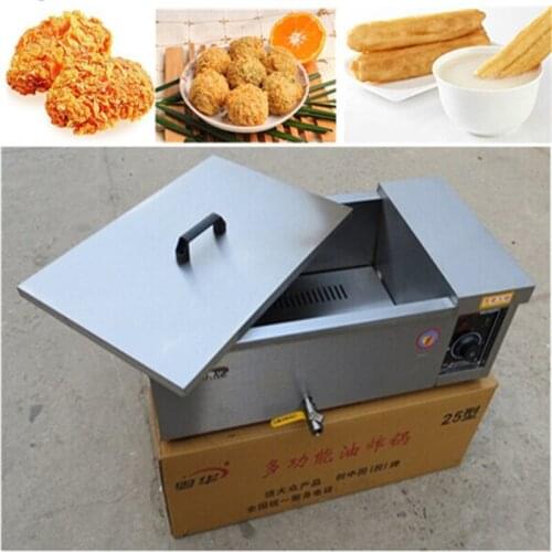 Deep fryer high quality commercial home use stainless steel potato chicken pressure fryer 25L ZF