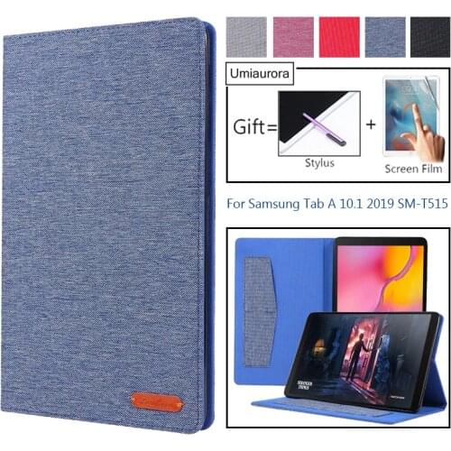 Flip Leather Tablet Case For Samsung Galaxy Tab A 10.1 Inch 2019 Fundas Protective Stand Cover Soft Shell Capa For SM-T515 T510
