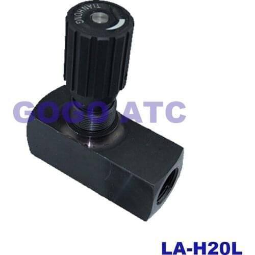 LA-H25L tubular one-way throttle valve adjustable hydraulic LA-S 1" speed control valve hydraulic valve accessories