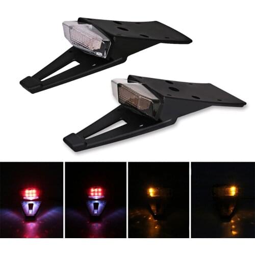 Motorcycles LED Rear Fender Brake Stop Tail Light Motor Bike Turn Signal Off Road Motorcycle Signal Lamp Motocross LED lights