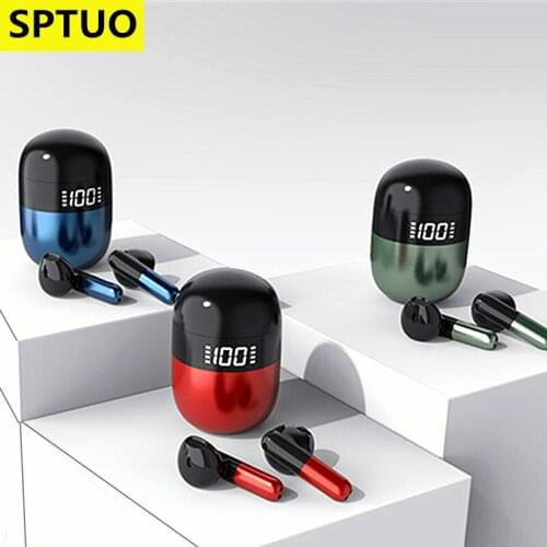 Newest J28 TWS Earphone Bluetooth Wireless Headset Waterproof Deep Bass Earbuds True Wireless Stereo Headphone Sport Earphone