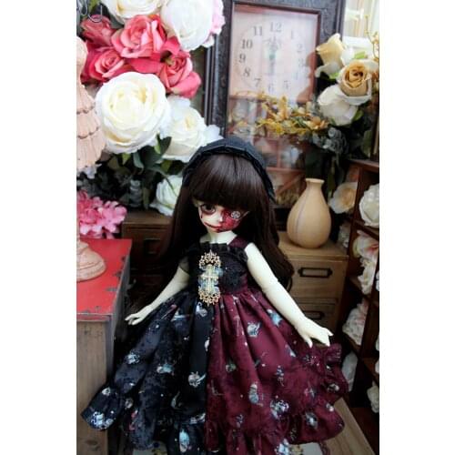 Doll Clothes for Blyth 1/3 BJD 1/4 MSD Dolls,Mini Doll Clothes Outfits for Dolls Accessories Include Dress