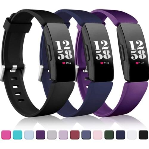 3pack Strap For Fitbit inspire Band For Fitbit inspire HR Straps Silicon Soft TPU Bracelet For Fit Bit inspire Accessories