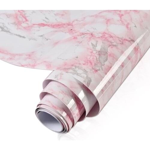 2 Colors Self Adhesive Marble Wallpaper Peel And Stick Waterproof Bathroom Kitchen Cabinets Desktop Stickers Home Decor Film