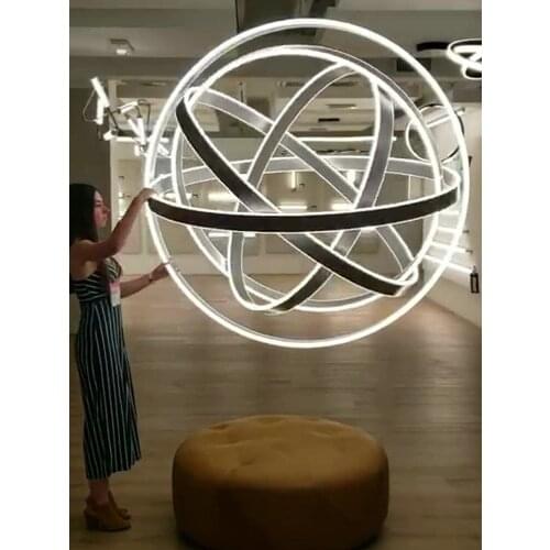 Nordic iron glass ball chandeliers ceiling crystal hanging lamp modern led chandelier led wall moon lamp living room decoration