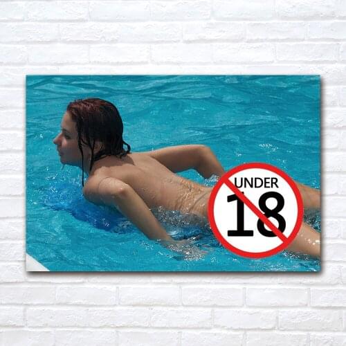 Modern Art Canvas Painting Swimming Beauty Poster and Print Wall Pictures for Bedroom Living Room Home Decor