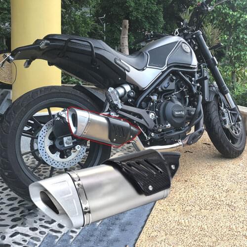 51mm Universal 500cc 600cc Motorcycle muffler escape moto Motorcycle exhaust exhaust pipe for benelli 600 R6 R1R3 CBR500 Z750