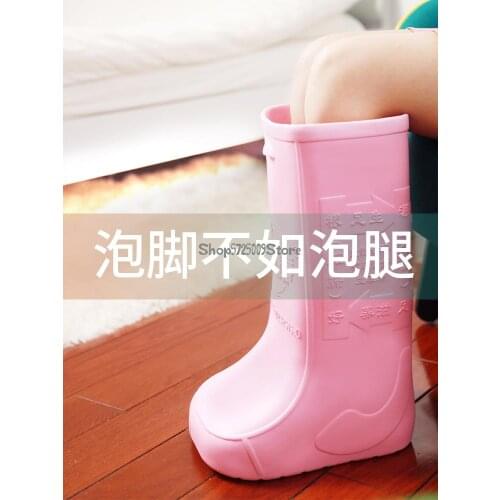 Foot Bucket Deep Bucket Foot Shoes Foot Bath Shoes High Tube Household Thermal Insulation Material Heating Massage Foot Bucket L