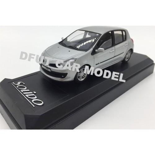 1:43 Alloy Pull Back Toy Vehicles SOLIDO Clio 2005 Car Model Of Childrens Toy Car Original Authorized Authentic Toys