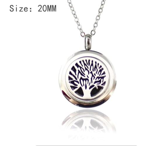 1PC Stainless Steel Aromatherapy Necklace 20CM Magnetic Locket Pendant Essential Oil Diffuser Jewelry Scent Perfume Necklace