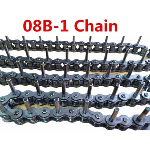 1PCS 1.5m Length 120 Links 25mm Pin 08-1 Short Pitch Transmission Conveyor Roller Chain with Special Extended Pins