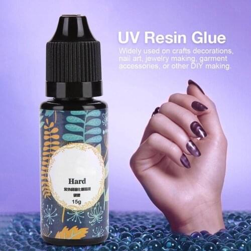 10-100g Epoxy UV Resin Clear Glue DIY Ultraviolet Curing Gel for Jewelry Making