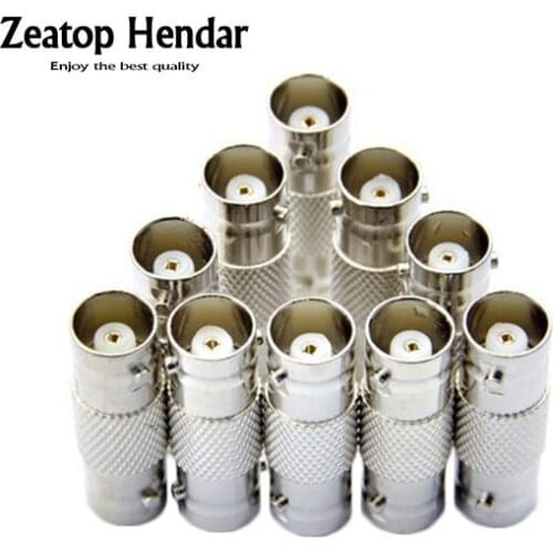 10Pcs BNC Female to Female Straight-through Join Inline Coupler Coax Connector Extender RG6 RG59 Video Line BNC for CCTV