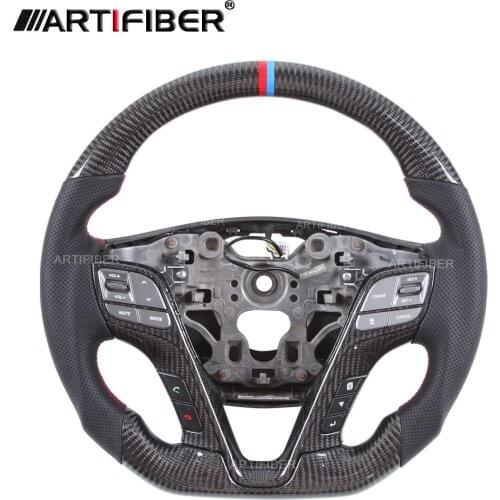 100% Genuine Carbon Fiber Steering Wheel for Hyundai Santafe