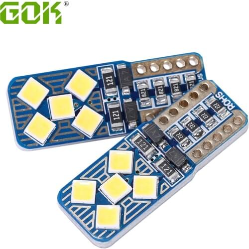 100pcs Car led T10 192 194 168 W5W LED Bulbs 10SMD 3030 Car Tail Light Dome Lamp White DC 12V Canbus Error Free Auto Accessories