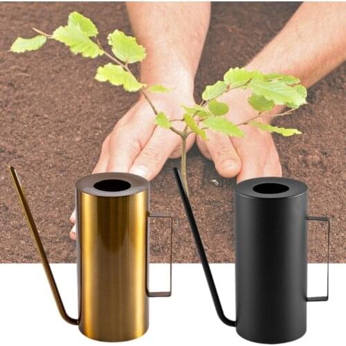 1500ml Stainless Steel Watering Can Garden Flower Plants Long Mouth Sprinkling Pot Tool