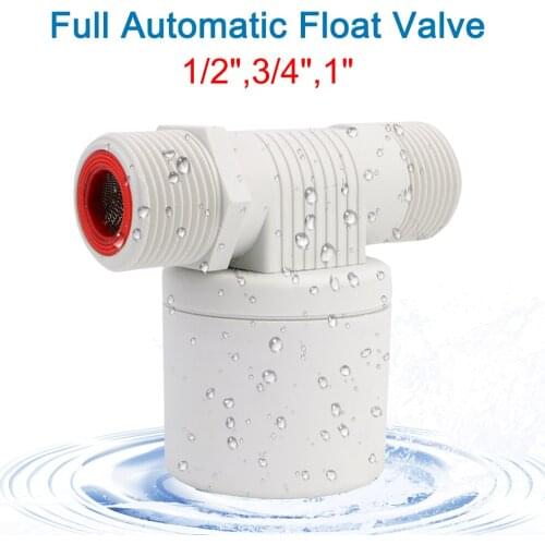 Anti Corrosion Nylon Ball Balve Full Automatic Float Valve 1/2'' 3/4'' 1'' Inside Installed Water Level Control Valve Part