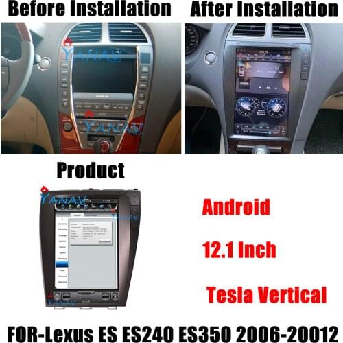 Tesla Style 2Din Android Car Radio For Lexus ES ES240 ES300 ES330 ES350 Car DVD Player Auto Stereo GPS Navigation 4G BT Receiver
