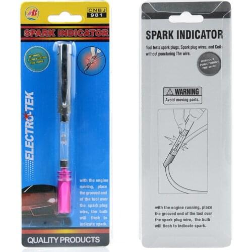 Auto Car Ignition Tester Automotive Spark Indicator Portable Plugs Wires Coils Diagnostic Pen Tools Test