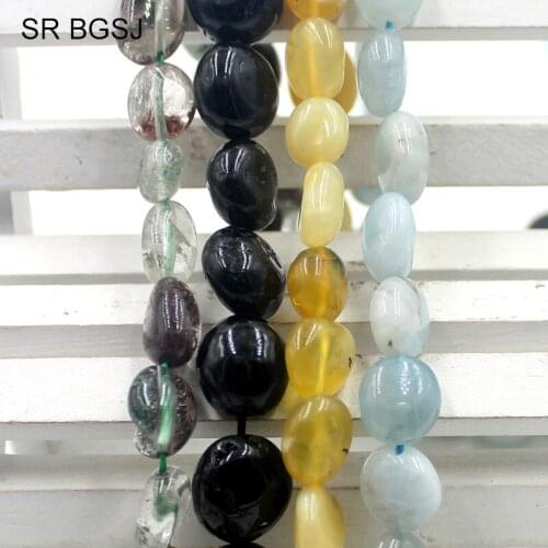Free Shipping 8-12mm Kinds of Gems Irregular Freeform Natural Gems Stone Jewelry DIY Accessories Beads Strand 15"