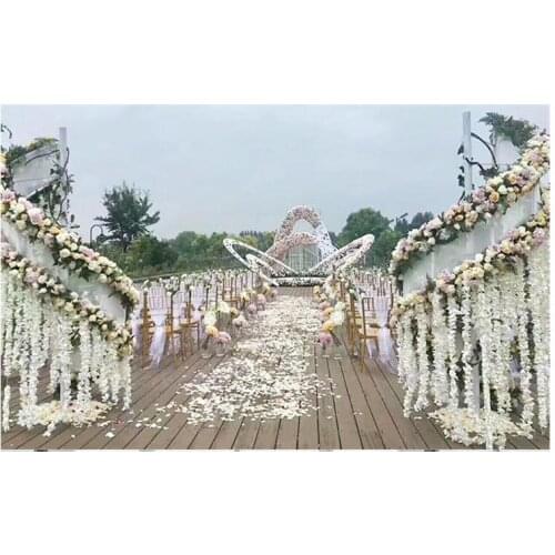 Large iron arch arcade shopping mall beauty Chen props fashion wedding stage design decoration decoration furnishings