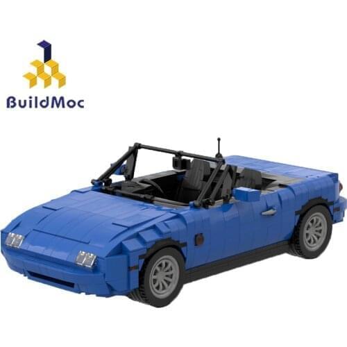 Buildmoc Modern brand MX-5 Car Roadster Model Kit MOC-27076 Building Blocks Bricks KIds Toys Fit high-techalalalal RC CAR