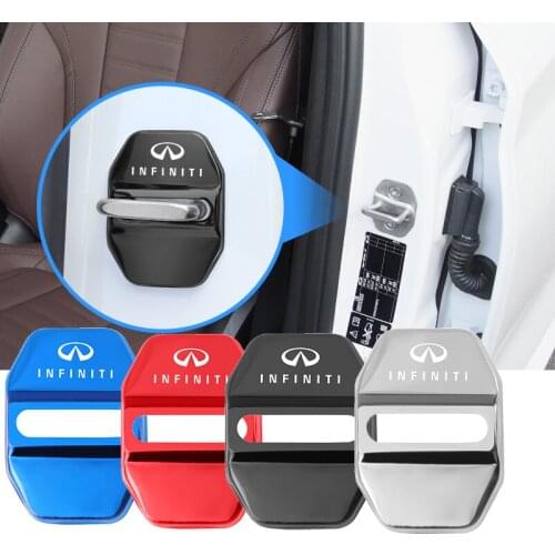 4PCS Car Door Lock Cover Protect Case For Infiniti Q50 Q50L Q60 Q70L QX30 QX50 QX60 QX70 QX80 ESQ FX35 Q30 EX JX35