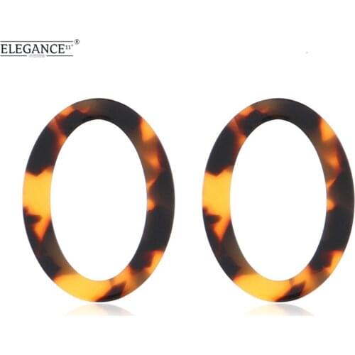 ELEGANCE11 Oval Stud Earrings for Women Vintage Acrylic Statement Earrings for Girl Wholesale Earrings Jewelry Gift