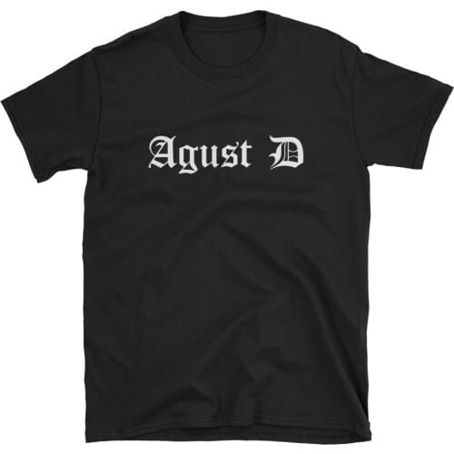 Korean Agust D T Shirt Women Men Kpop Short Sleeve Unisex T Shirt Printed Min Yoongi SUGA Tee Retro Classic Clothes