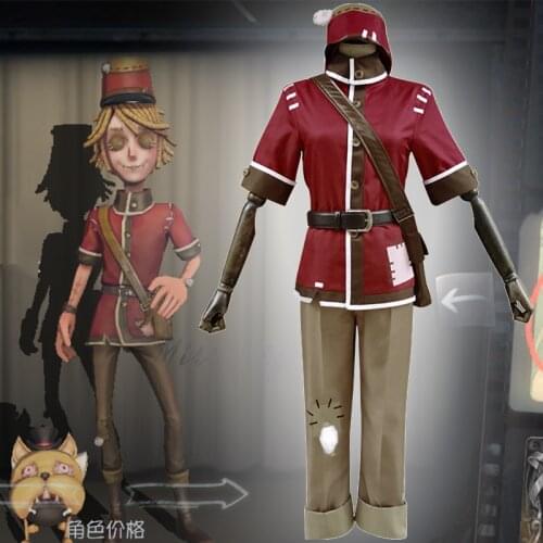 Game Identity V Cosplay Costumes Postman Victor Grantz Cosplay Costume Survivor Original Skin Uniform Suits Clothes Red Uniforms