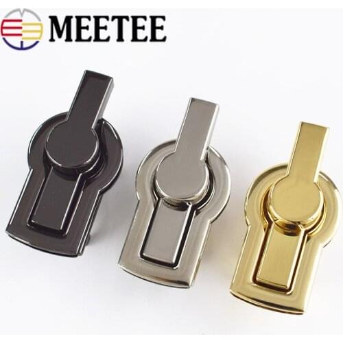 Fashion Women Twist Turn Locks Metal Bag Clasps Closure Lock Purse Handbag Bag Replacement DIY Hardware Accessories BF111