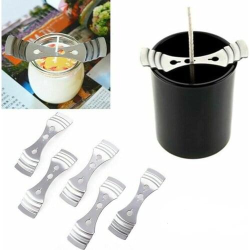 Candle Wick Holder Rack Candle Heart Clamp Holder Wax Center Metal Holder Wick Three Holes DIY Candles Handmade Accessory