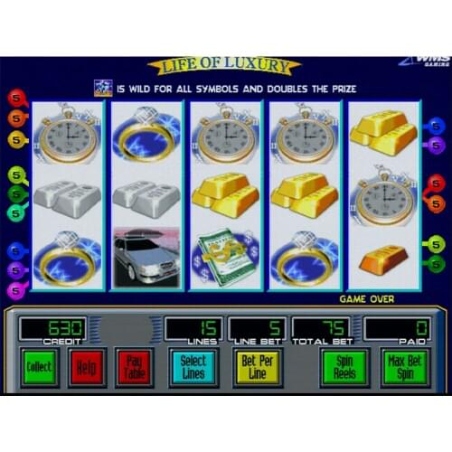 America Popular Cabinets Game Machine WMS 550 Life of Luxury Game Board Slot Game Machine