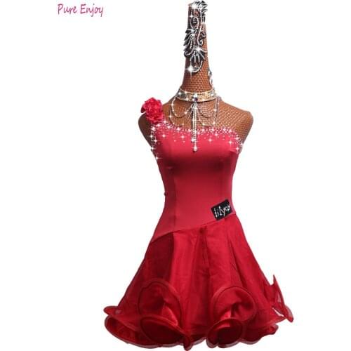 Professional custom Women Latin Dress Latin Dance Costumes For Women Salsa Dress Latina Dress For Dance Competition Tango Dress