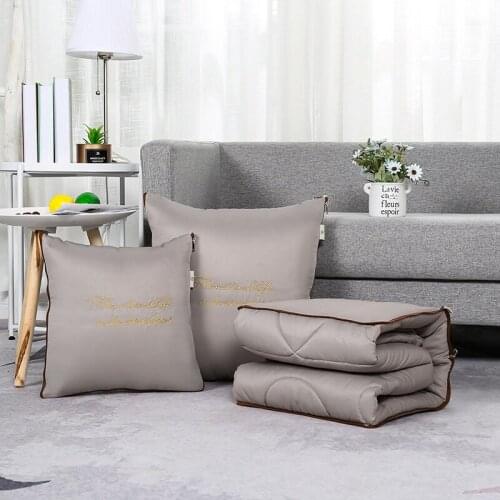 Drop Shipping New Embroidered Cushion Blanket Pillow Cushion Sofa Car Home Decor Soft Birthday Gift for Friends Kids