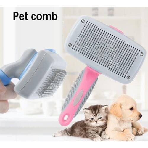 Stainless Pet Cat Dog Comb Brush Professional Large Dogs Open Knot Rake Knife Pet Grooming Products Pet Hair Shedding Comb