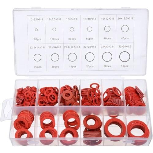 600pcs 12 Sizes Rubber O-rings Flat Pad Insulation Washers Plain Gasket Pad Ring Insulating Spacer Hardware Fasteners Kit