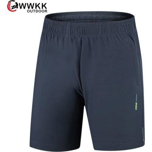 WWKK Mens Outdoor Camping Breathable Short Walking Waterproof Quick-Drying Summer Fitness Training Large Size High Waist Shorts