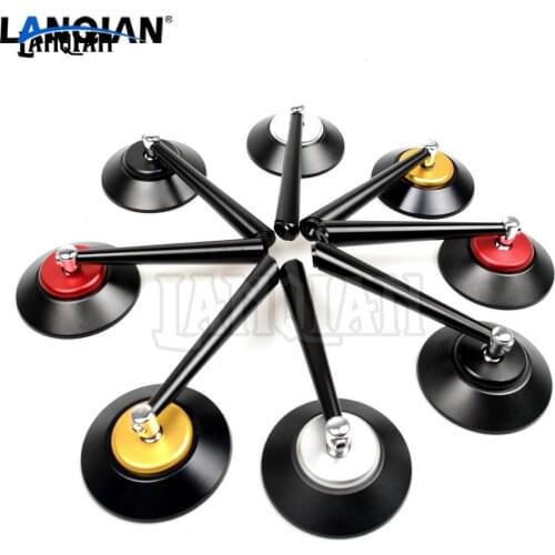 8mm 10mm Universal Motorcycle Accessories Retro Circular Rearview Mirror Sideview Mirror For Kawasaki Z800 1000 ER-6N ZX-6R 8R