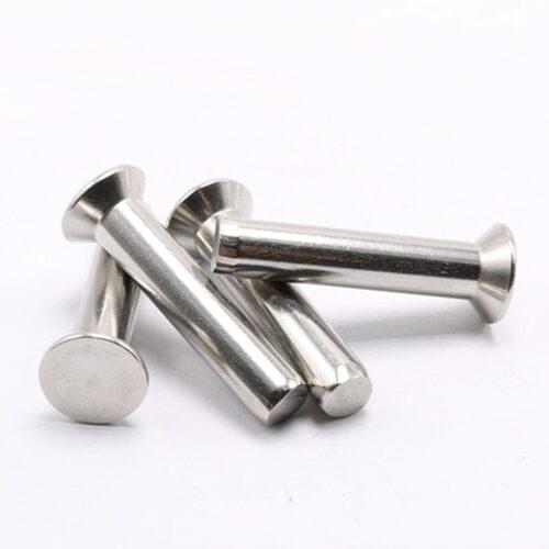 100pcs M2 Stainless steel rivet countersunk head rivets GB869 solid rivets 11mm-18mm Length