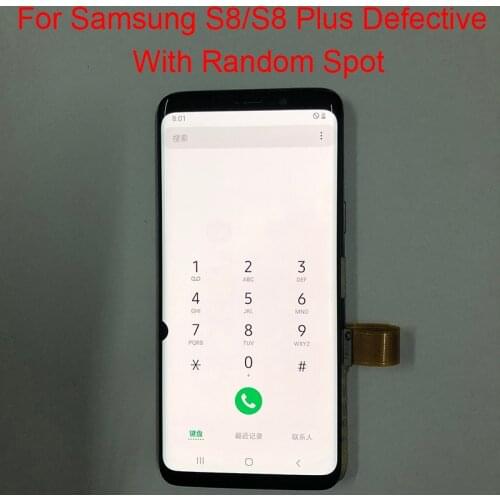 Dead Pixel S8 LCD For Samsung Galaxy S8 Plus Display With Frame Touch Screen S8 G950F/DS G950A S8 Plus G955F G955A LCD Display