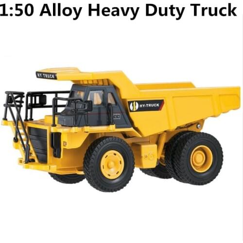 1:50 alloy engineering vehicles, high simulation model of heavy duty truck ,childrens educational toys, free shipping