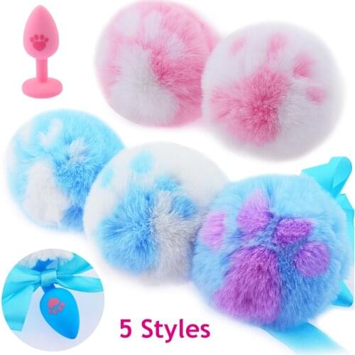 1Pcs Small Size Soft Silicone Rabbit Tail Anal Plug Bunny Tail Butt Plug Adult Sex Products Anal Sex Toys for Women Couple Game5