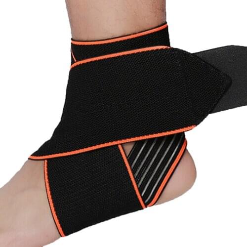 1 Pcs Pressurizable Bandage Ankle Support Protect Foot Basketball Football Badminton Anti Sprain Ankle Guard Warm Brace Nursing
