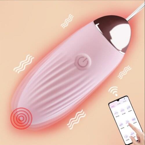 10Frequency Vibrator G-spot Massage Silicone Wireless APP Remote Control Bluetooth Connect Love Eggs Vibrator Sex Toys for Women