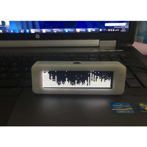 3" inch OLED music spectrum display analyzer MP3 car amplifier audio level indicator rhythm VU METER w clcok temperature