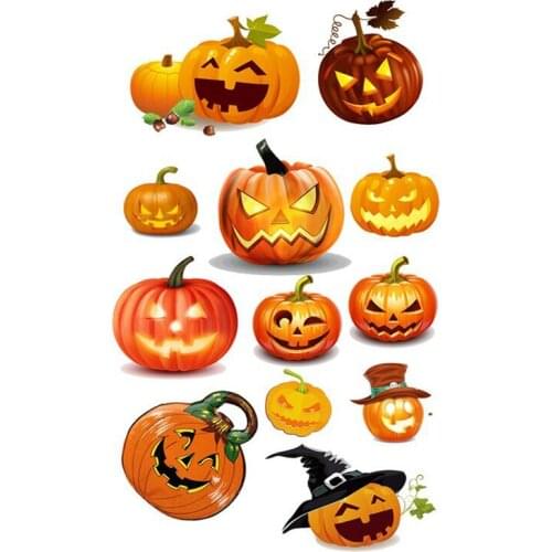 AZSG Different Halloween Pumpkin Head Clear Stamps/Seals For DIY Scrapbooking/Card Making/Album Decorative Silicone Stamp Crafts
