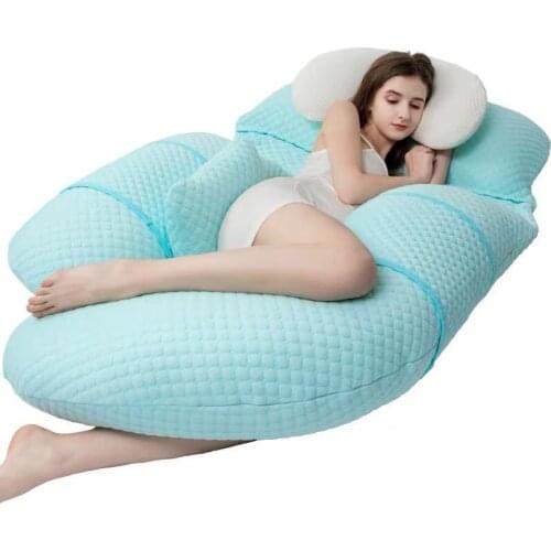 Pregnant Women Pillow Detachable U-Shaped Pregnancy Supplies G-Shaped Pillow Side Lying Belly Support Sleeping Pillow pillow