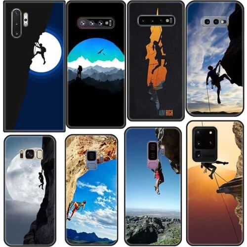 Design Cover Rock Climbing ART for Samsung a 51 71 S 40 50 30 21 31 81 91 Lite Note 10 Plus 20 ULTR9 Shell Half-wrapped Case